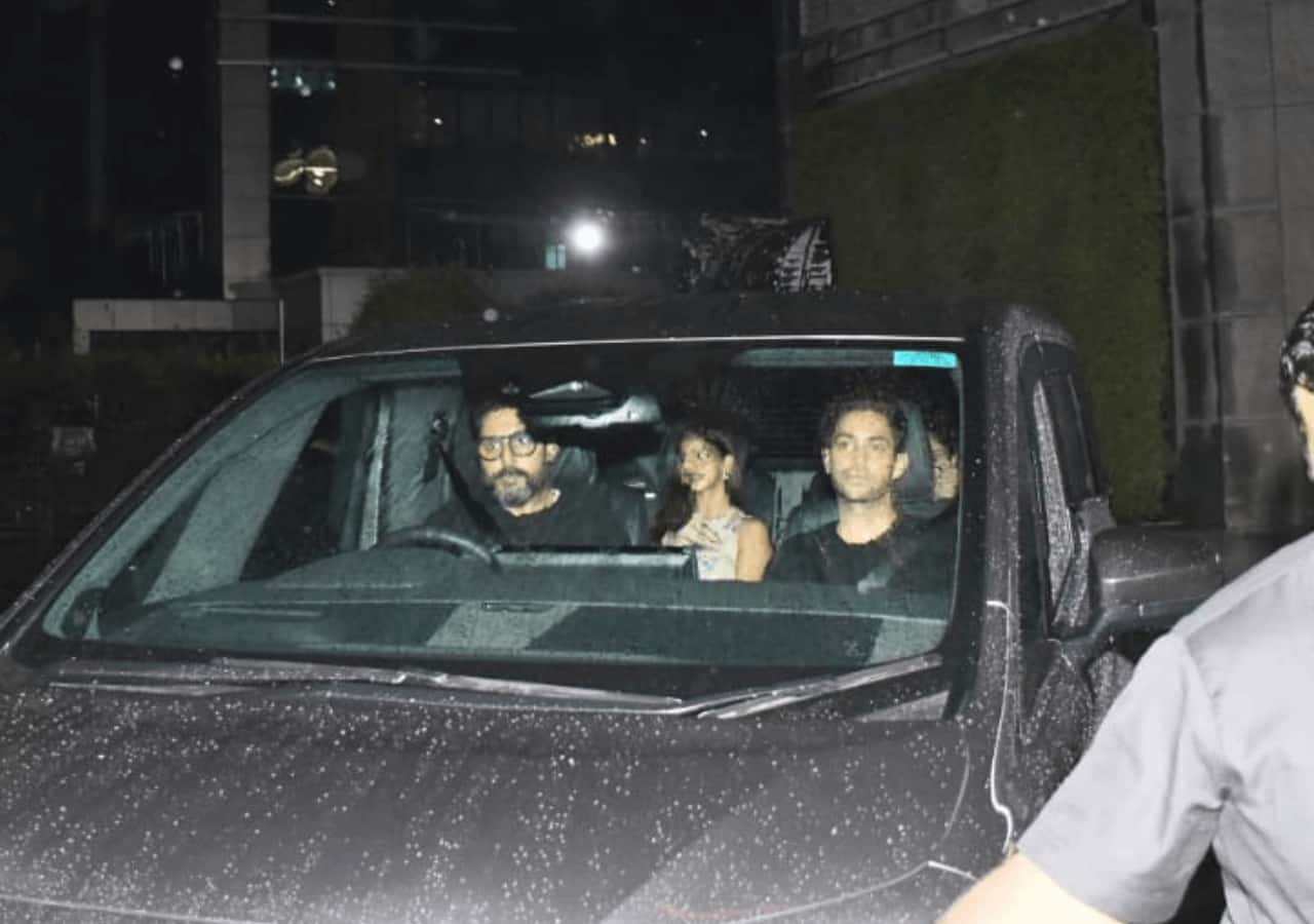 Suhana Khan spends time with rumoured bf Agastya Nanda and Navya Naveli; Abhishek Bachchan drives them around [WATCH]