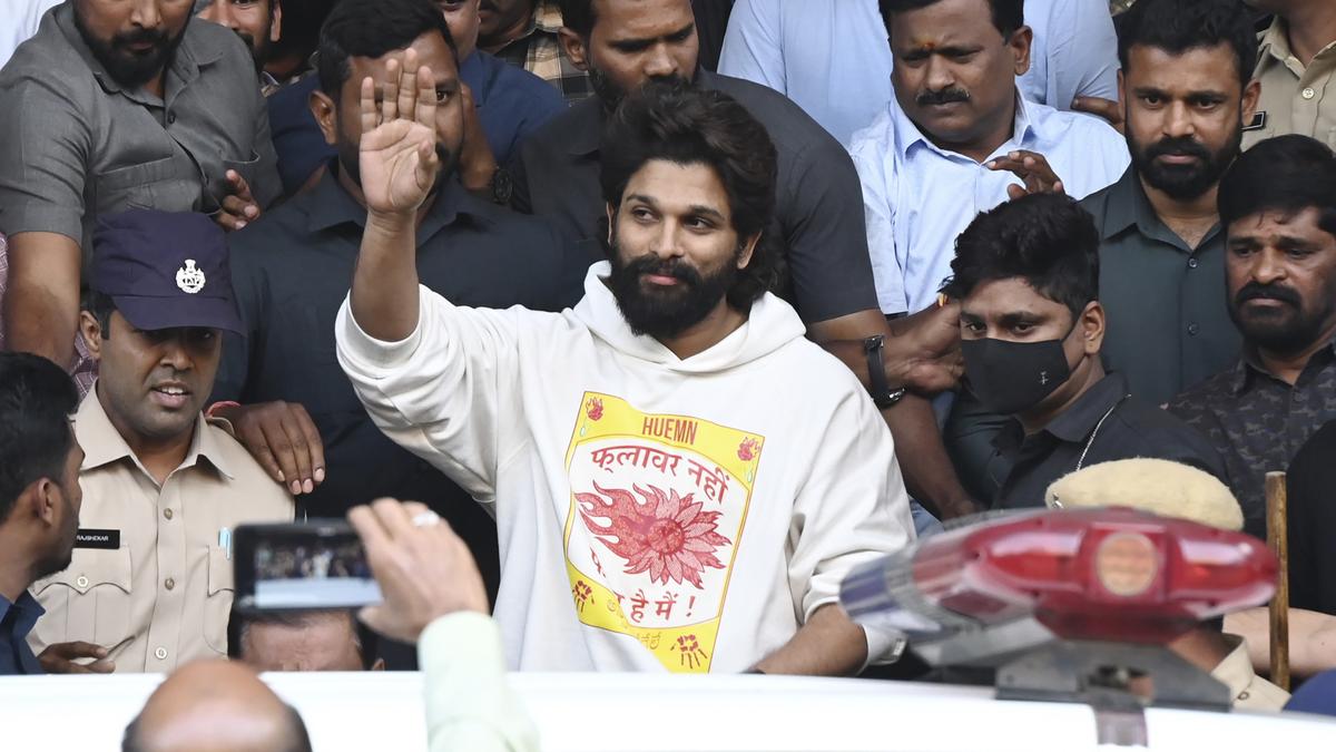 Actor Allu Arjun freed from Hyderabad prison in Pushpa 2 screening death case
