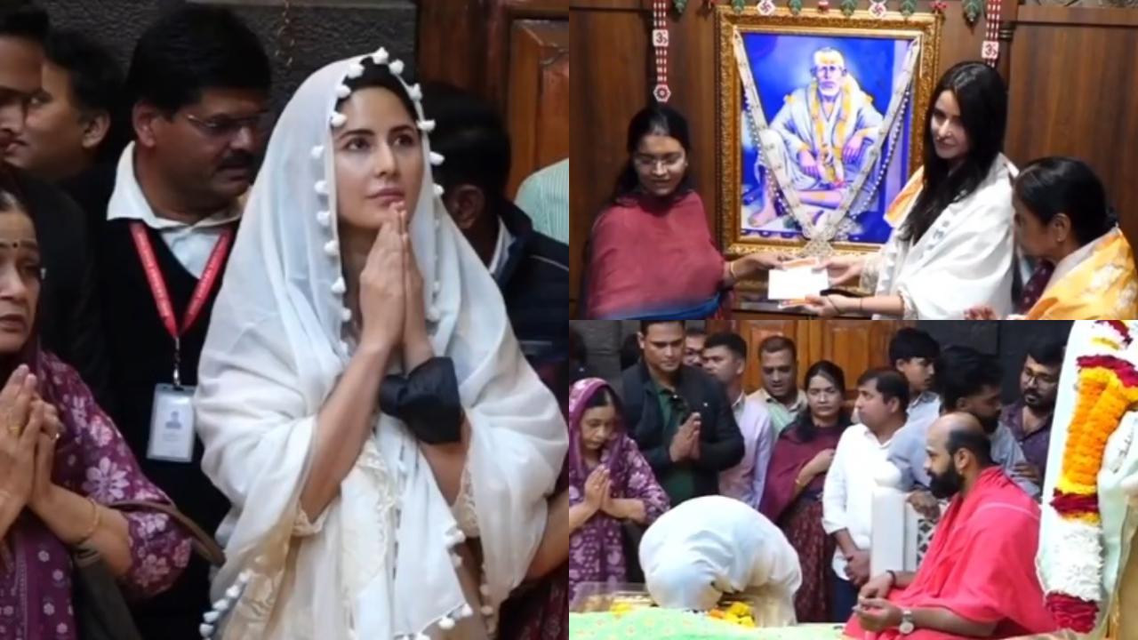 Katrina Kaif seeks blessings at Sai Baba Temple in Shirdi with mother-in-law