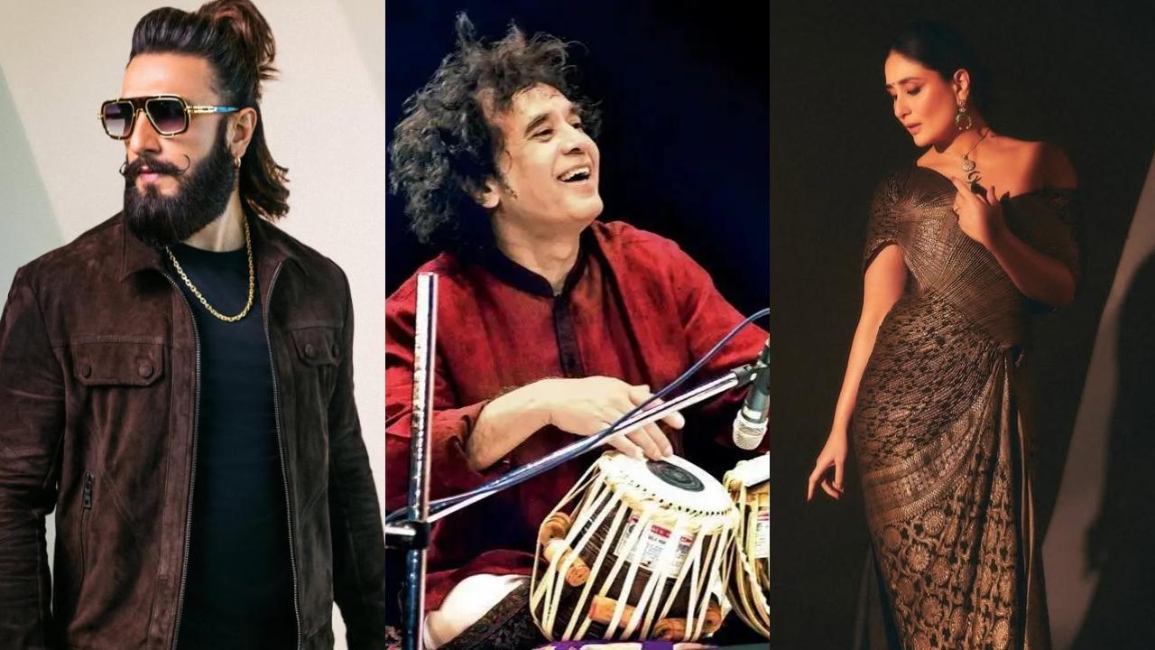 Ranveer Singh, Kareena Kapoor, Sonu Nigam &amp; others mourn Zakir Hussain`s demise