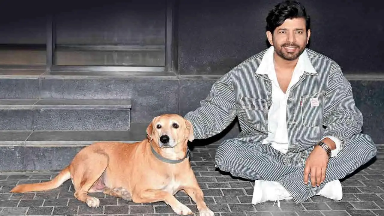 Up &amp; About: Viineet Kumar Singh with his furry friend