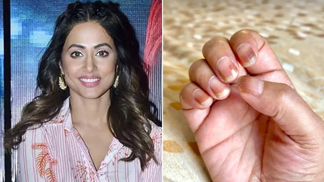 Hina Khan shuts down trolls claiming she wears nail paint: `Thoda dimaag lagaao`