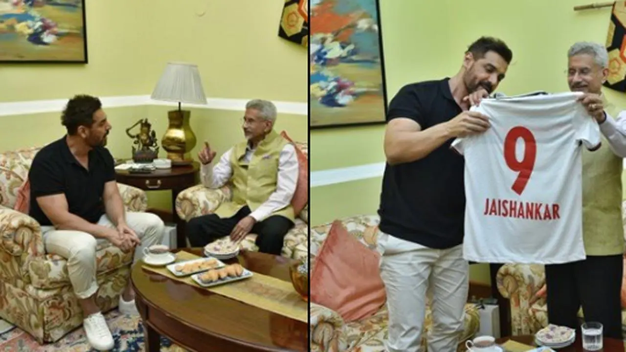 John Abraham meets External Affairs Minister Dr. S. Jaishankar