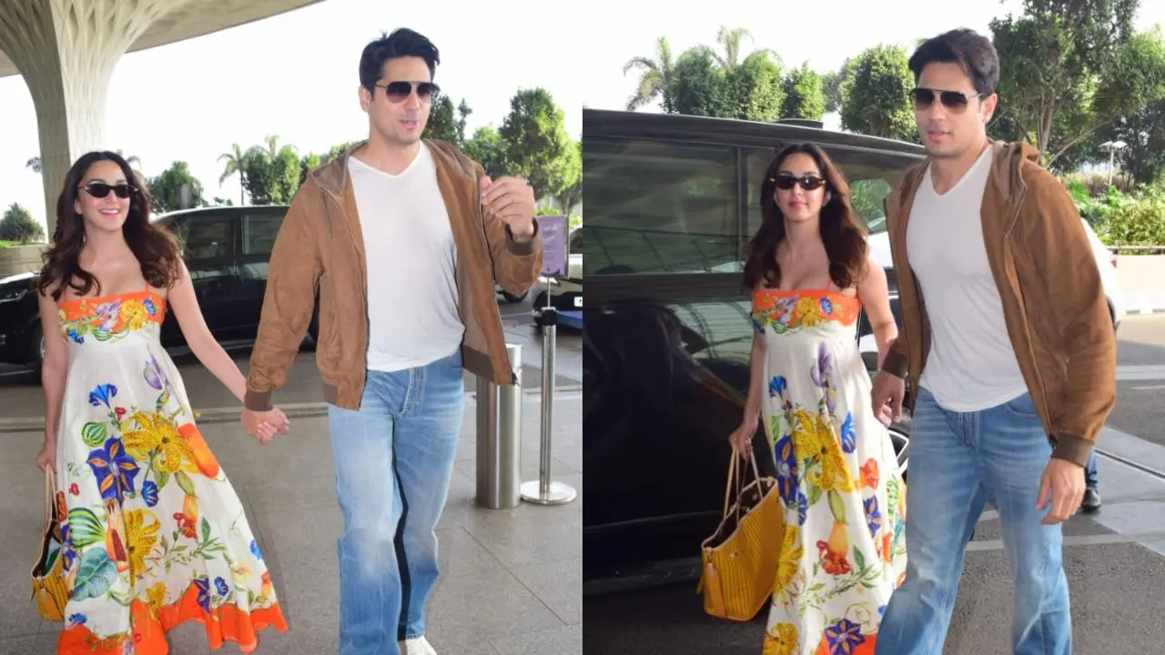 Watch! Kiara serves in stylish maternity outfit as she jets off with Sidharth