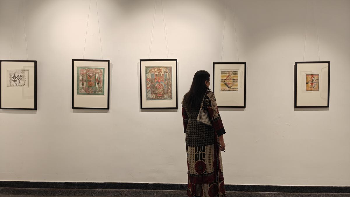 Artist Akkitham Narayanan’s world of geometric abstraction is on display in Chennai