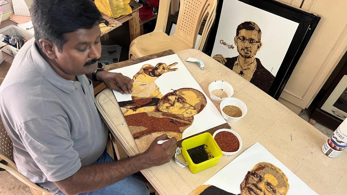 From millets to masterpieces: Visakhapatnam artist Moka Vijay Kumar bags international recognition