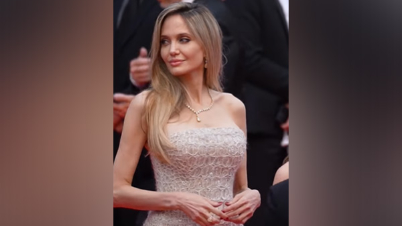 Angelina Jolie shimmers in sequinned gown at Cannes 2025 red carpet - Public TV English
