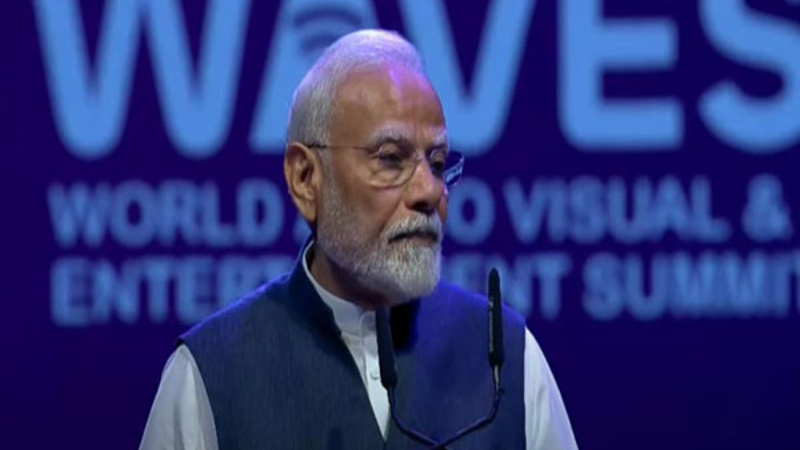 'Dawn of Orange economy': PM Modi at WAVES summit, says India becoming global hub of music, film, gaming - Public TV English