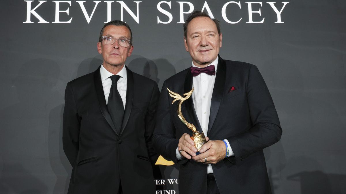 Kevin Spacey tears up on return to Cannes, cites Elton John: ‘I’m still standing’