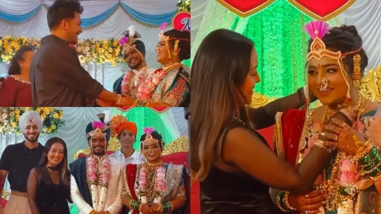 Neha gifts gold chain to bride as she attends driver`s wedding with Rohanpreet