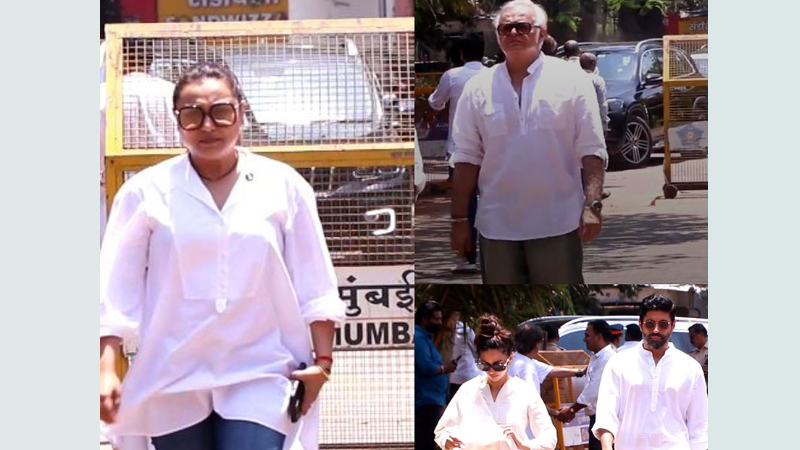 Rani Mukerji, Farhan Akhtar, Boney Kapoor, more B-Town celebs reach Nirmal Kapoor's funeral - Public TV English