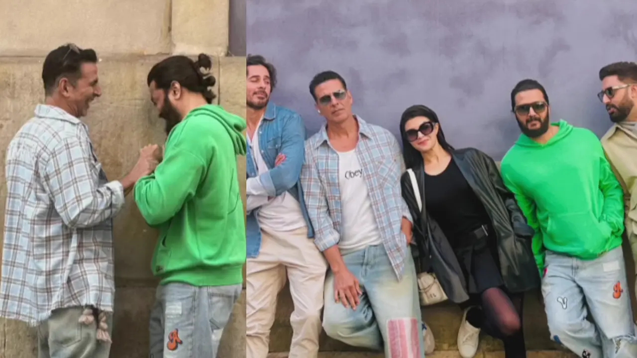 Akshay Kumar shares candid pics with Housefull 5 cast, calls them a ‘mad bunch`