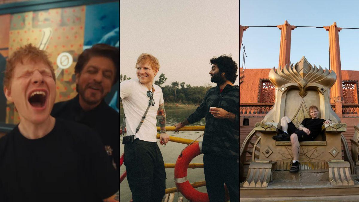Ed Sheeran shares moments with Shah Rukh Khan, Arijit Singh and ‘Baahubali’ set ahead of ‘Sapphire’ release