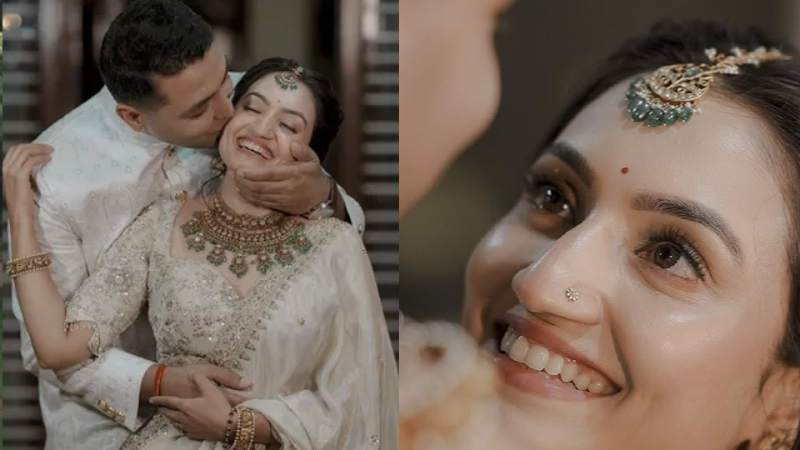 TV actress Vaishnavi Gowda ties the knot with air force officer at Bengaluru resort –